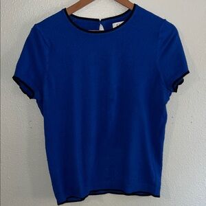 Elle Royal Blue Short Sleeve Top